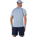 Asics T-Shirt Match SS Top Heren Grijs Blauw