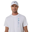 Asics T-Shirt Seasonal Graphic Tee Heren Wit Voorkant Boven