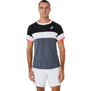 Asics T-Shirt Match SS Top Heren Zwart Grijs Wit