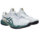 Asics Tennisschoen Court FF 3 Clay Heren Wit Groen Zijkant