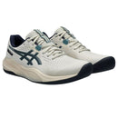 Asics Tennisschoen Gel Challenger 15 Indoor Heren Offwhite Blauw Zijkant