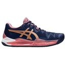Asics Tennisschoen Gel Resolution 8 Clay Dames Donkerblauw Roze