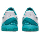 Asics Tennisschoen Gel Resolution 8 Clay Dames Wit Blauw Achterkant