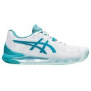 Asics Tennisschoen Gel Resolution 8 Clay Dames Wit Blauw 