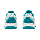 Asics Tennisschoen Gel Resolution 8 Clay Junior Wit Turquoise Achterkant