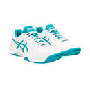 Asics Tennisschoen Gel Resolution 8 Clay Junior Wit Turquoise Zijkant