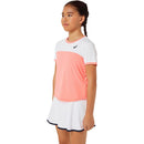 Asics Top SS Junior Girls Roze Wit