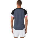 Asics T-Shirt Match SS Top Heren Zwart Grijs Wit