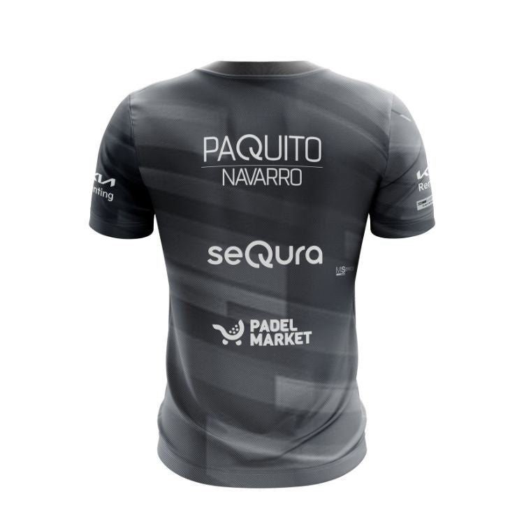 Bullpadel Players Shirt Unale Paquito Navarro Heren Zwart