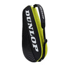 Dunlop tennistas D Tac SX-Club 3Rkt Zwart Geel Voorkant