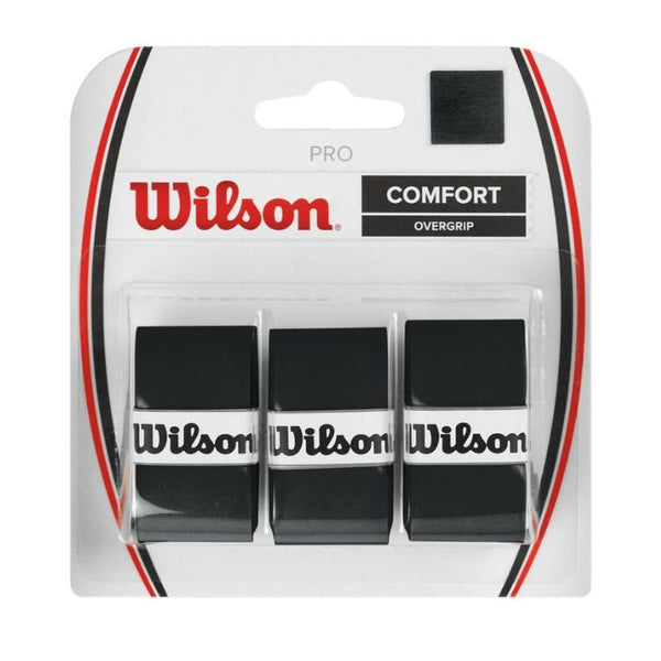Wilson Overgrip Tennis Pro Comfort Zwart 3 Pack