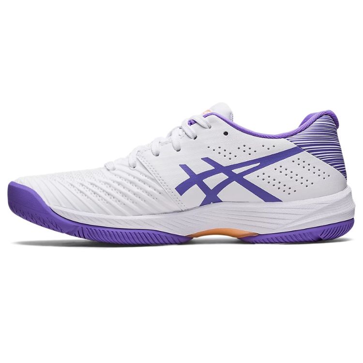 Asics Tennisschoen Solution Swift FF Clay Dames Wit Paars