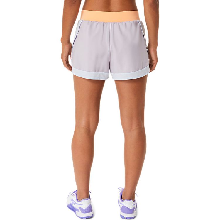 Asics Short Match Short Dames Lila Oranje