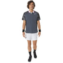 Asics Poloshirt Court Graphic Heren Grijs