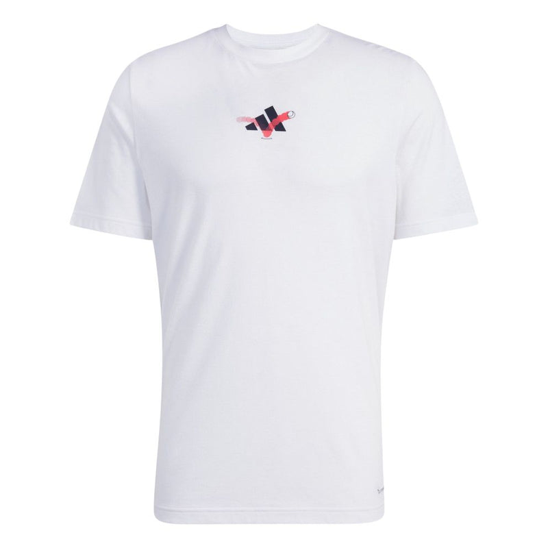 Adidas Club 3-Balls Graphic T-Shirt Heren Wit