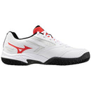 Mizuno Tennisschoen Padelschoen Exceed Star CC Junior Wit Rood
