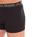 Kappa Boxershorts Heren Zwart 10-Pack Katoenen Ondergoed voor Mannen Comfort Fit Stretch Boxershorts 2