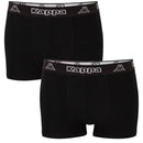 Kappa Boxershorts Heren Zwart 10-Pack Katoenen Ondergoed voor Mannen Comfort Fit Stretch Boxershorts 3