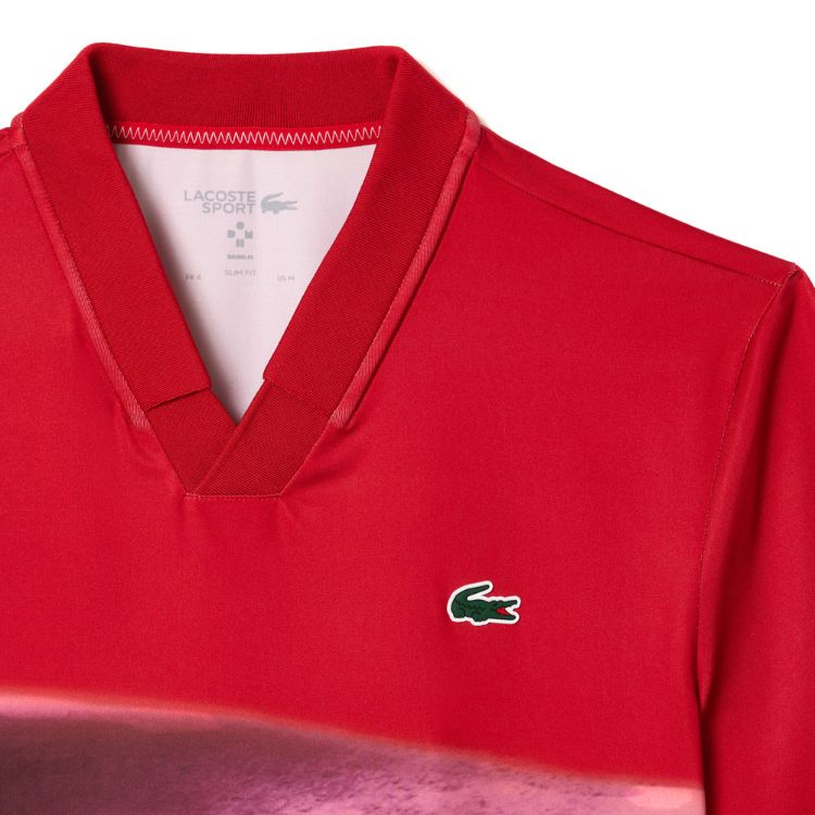 Lacoste Polo Shirt Sport Danill Medvedev Heren Rood