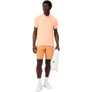 Lacoste Polo Tennis Novak Djokovic On Court Heren Oranje Voorkant