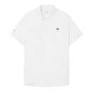 Lacoste Polo Tennis Novak Djokovic On Court Heren Wit Aanzicht