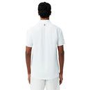 Lacoste Polo Tennis Novak Djokovic On Court Heren Wit Achterkant