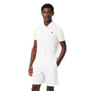 Lacoste Short Sport Novak Djokovic Stretch Heren Wit Zwart Voorzijde