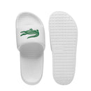 Lacoste Slippers Serve Slide 1.0 Heren Wit Groen Bovenkant