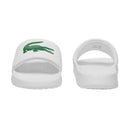 Lacoste Slippers Serve Slide 1.0 Heren Wit Groen Zijkant