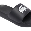 Lacoste Slippers Serve Slide 1.0 Heren Zwart Wit Logo