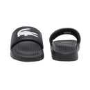 Lacoste Slippers Serve Slide 1.0 Heren Zwart Wit Voorkant