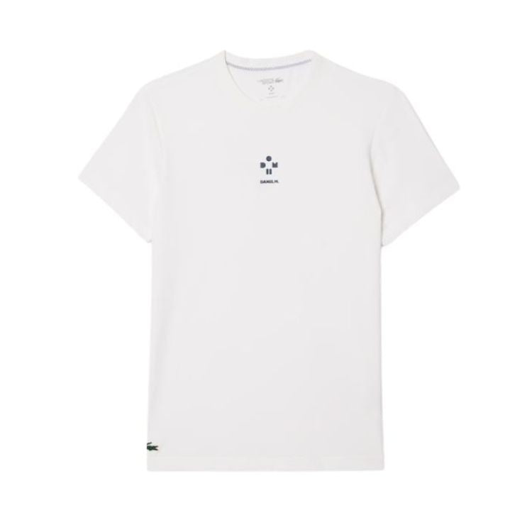 Lacoste T-Shirt Sport Danill Medvedev Heren Wit