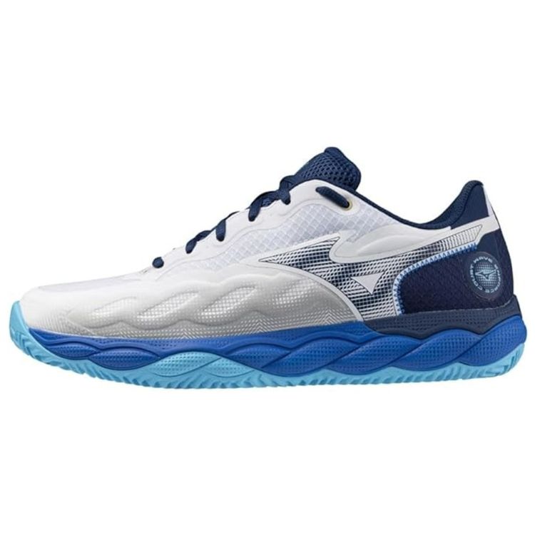 Mizuno Tennisschoen Padelschoen Wave Enforce Court Heren Blauw Wit