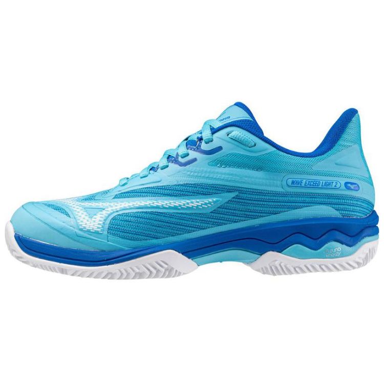 Mizuno Tennisschoen Padelschoen Wave Exceed Light 2 Dames Blauw Wit