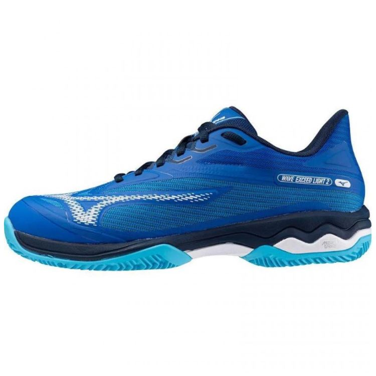 Mizuno Tennisschoen Wave Exceed Light 2 CC Heren Blauw