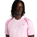 New Balance Polo Tournament Novelty Heren Roze Voorkant Boven