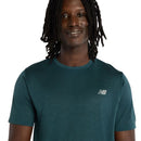 New Balance T-Shirt Athletics Heren Dark Green
