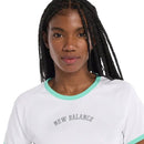 New Balance T-Shirt Practice Dames Wit Bovenkant