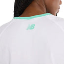 New Balance T-Shirt Practice Dames Wit Achterkant Boven