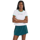 New Balance T-Shirt Practice Dames Wit Voorkant
