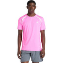 New Balance T-Shirt Tournament Novelty Heren Roze Voorkant