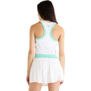 New Balance Tanktop Tournament Novelty Dames Wit Groen Achterkant