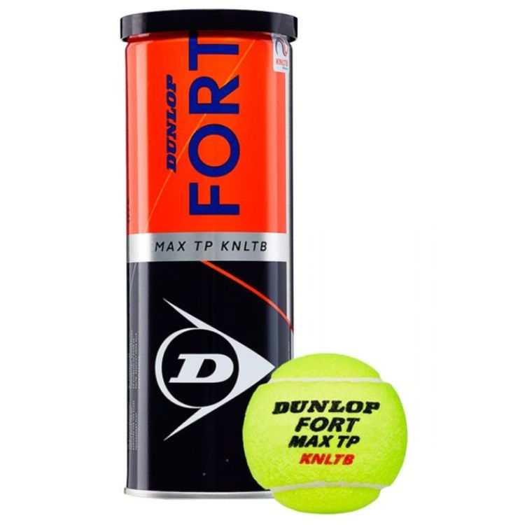 Dunlop Tennisballen Fort Max TP KNLTB Gasgevuld Doos 48 x 3 Ballen