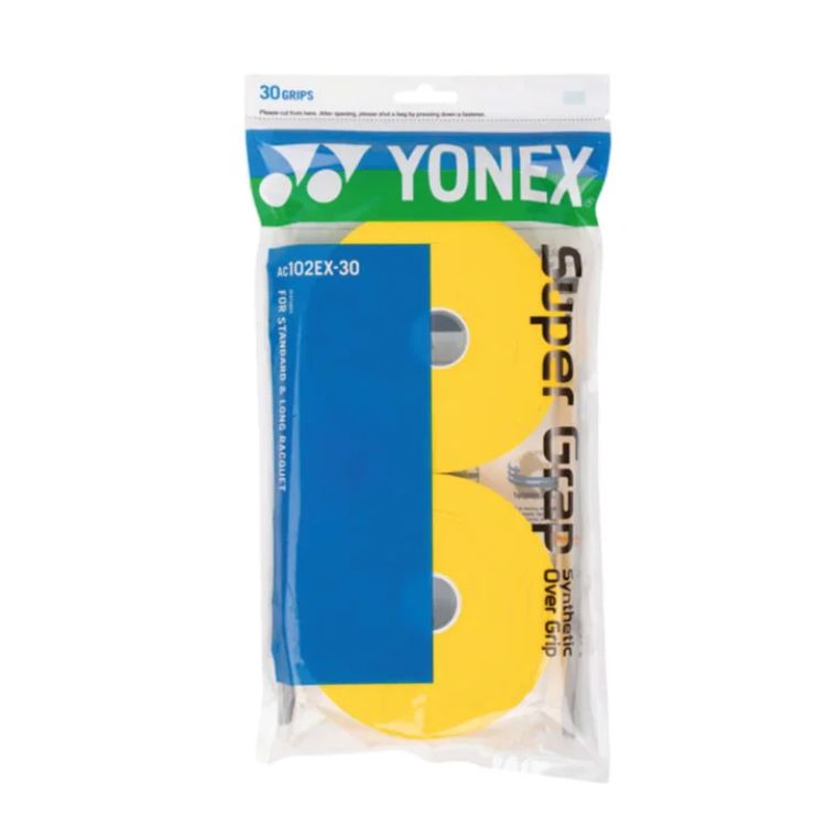 Yonex Overgrip Super Grap Geel Rol 30 Stuks