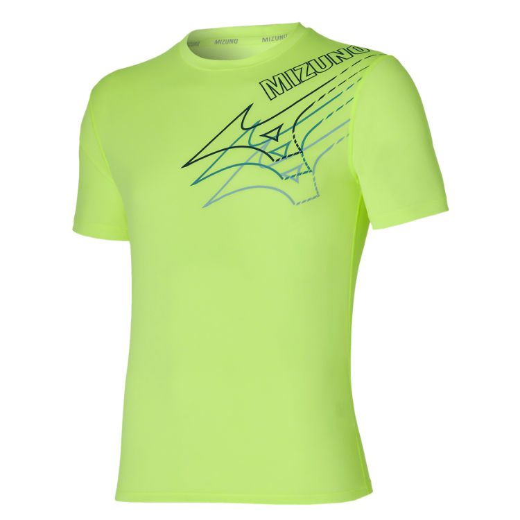 Mizuno T-Shirt Core Tee Shirt Heren Lime