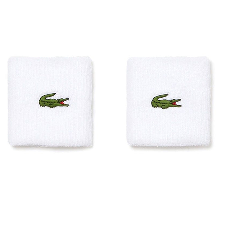 Lacoste Polsband Sport Wristband Wit 2 Pack