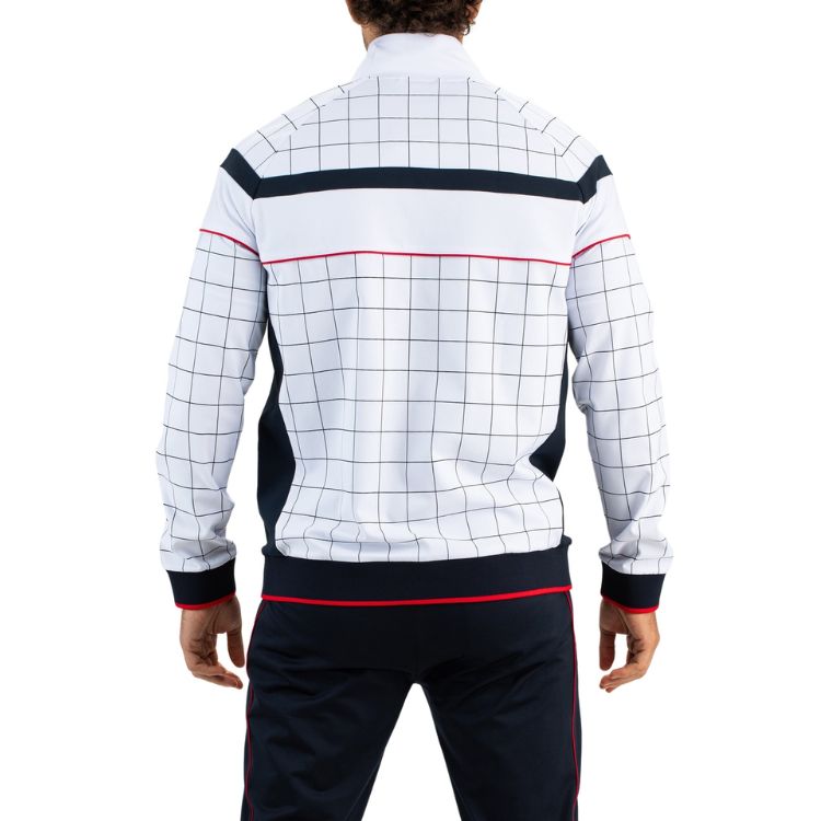 Sjeng Sports Jacket Ilay Heren Wit Navy Rood