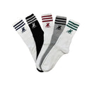 U.S. Grand Polo Sokken Heren 10-Pack Mix Zwart Wit Grijs