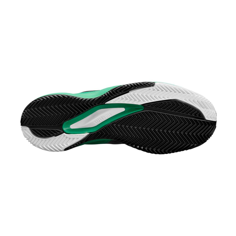 Wilson Tennisschoen Padelschoen Rush Pro Ace Clay Heren Zwart Groen