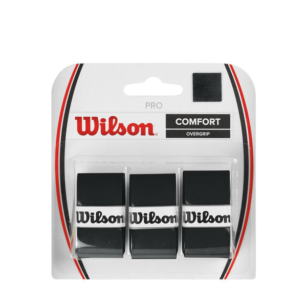 Wilson Overgrip Tennis Pro Comfort Zwart 3 Pack